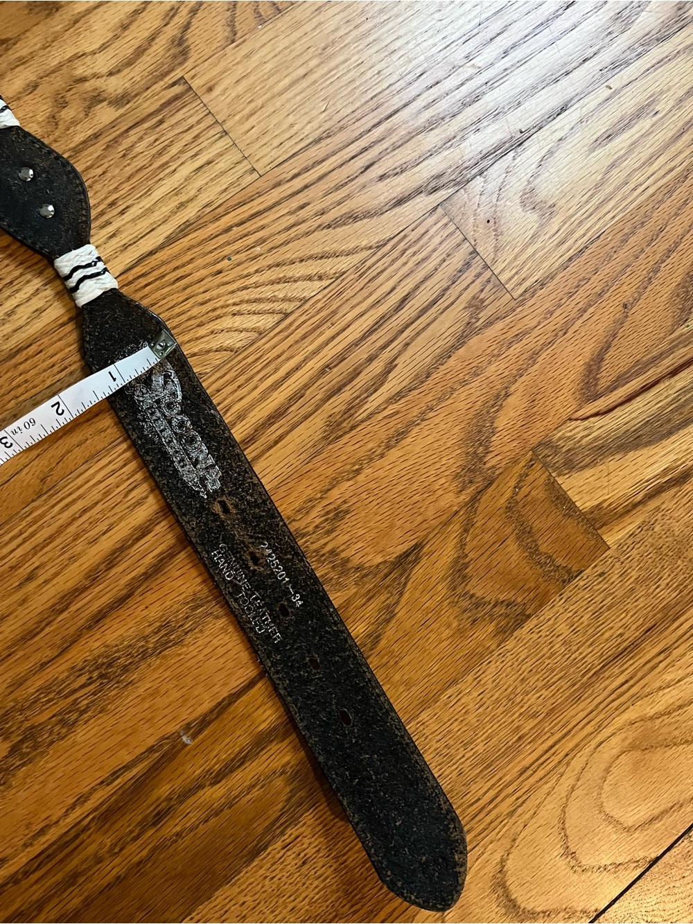 Vintage Women’s Nocona Cowgirl Belt Black Genuine Leather Conchos Adjustable - Picture 4 of 9